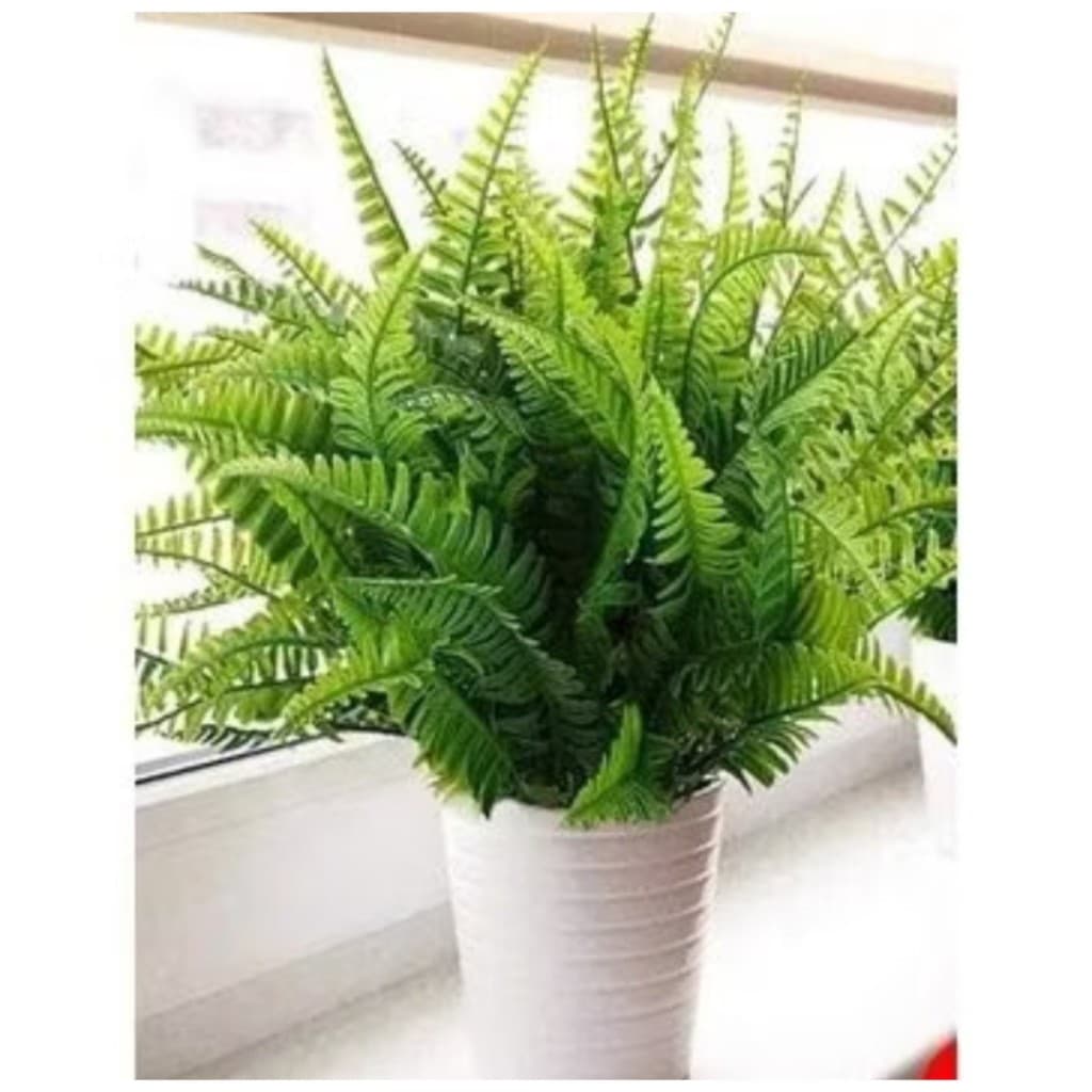 Arranjo De Planta Buquê Samambaia Artificial Folhagem Verde Para Decoração