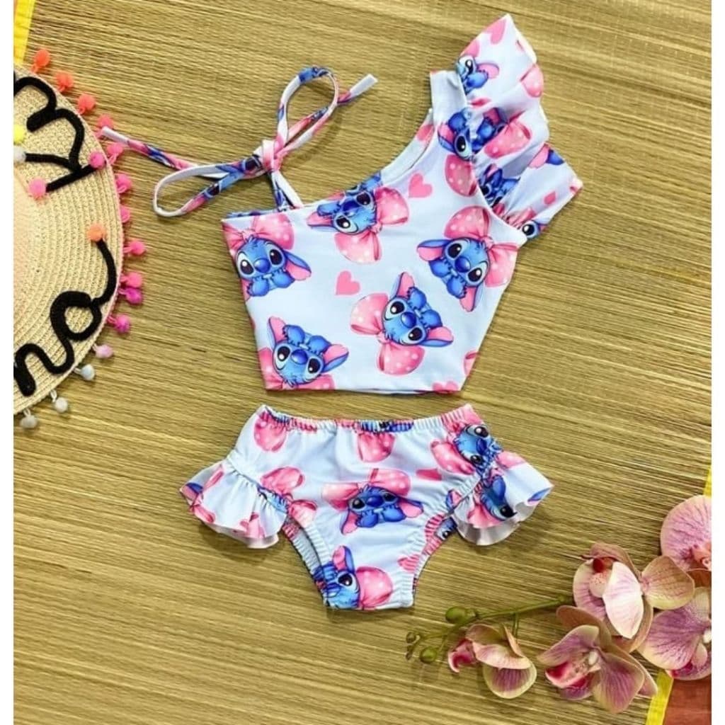 Biquini Infantil Feminino Stitch Moda Praia// Piscina