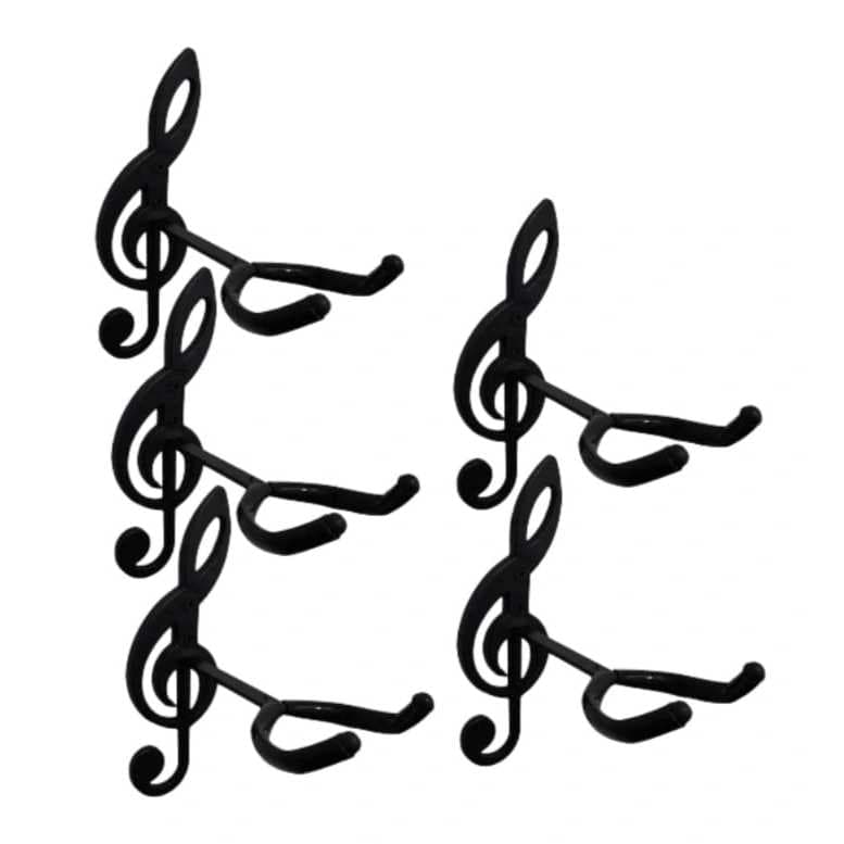 5 Suportes para Violão de Parede; Guitarra; Uculelê; Baixo; Viola.