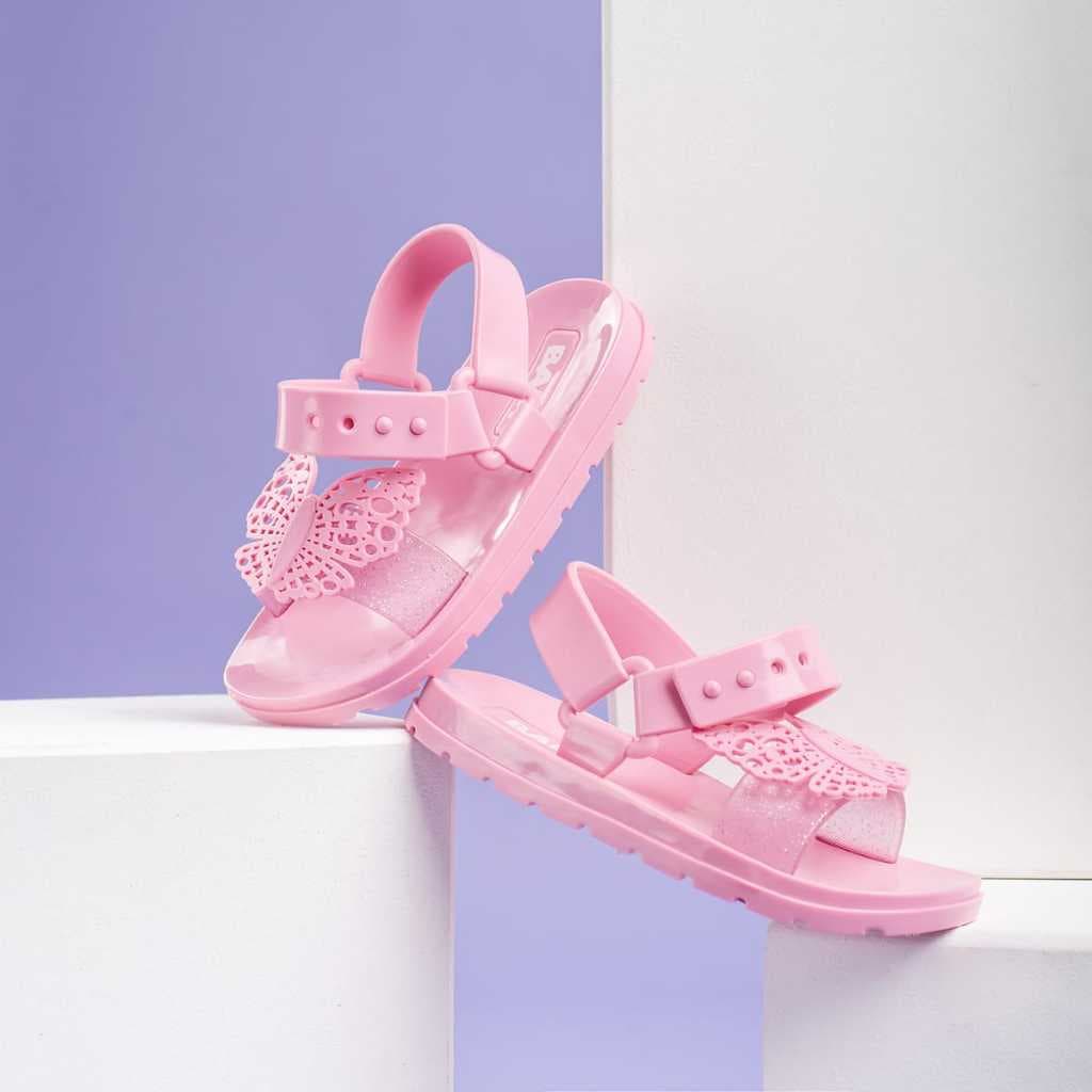 Sandália Infantil Menina papete Baby Bebê Conforto Leve Lançamento Borboleta Vazada Promoção !