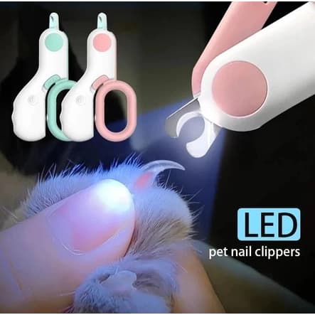 Cortador De Unhas Profissional Para Animais De Estimação , Luz LED , Garra , Tesoura Gatos , Cães Pequenos , Acessórios