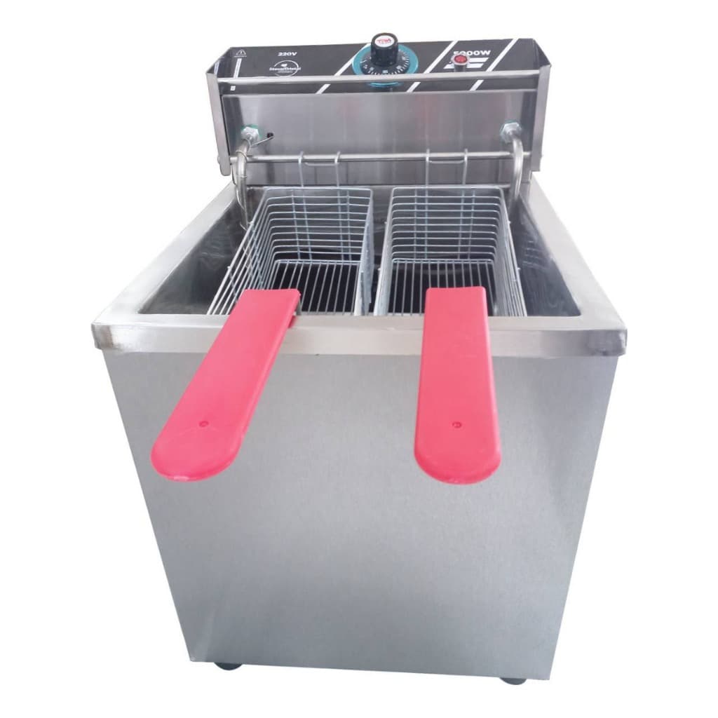 Fritadeira Elétrica De Mesa Água E Óleo 18l 4000w Inox