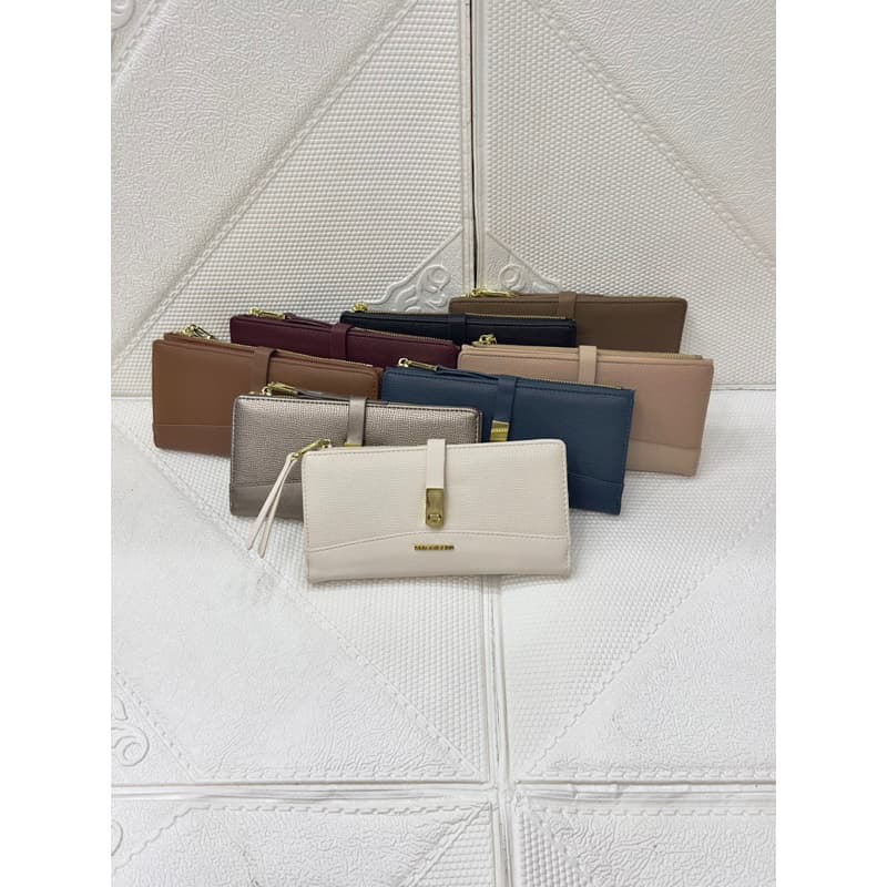 Moda Feminina Carteira Longa Com Porta Catão Pavao De Ouro