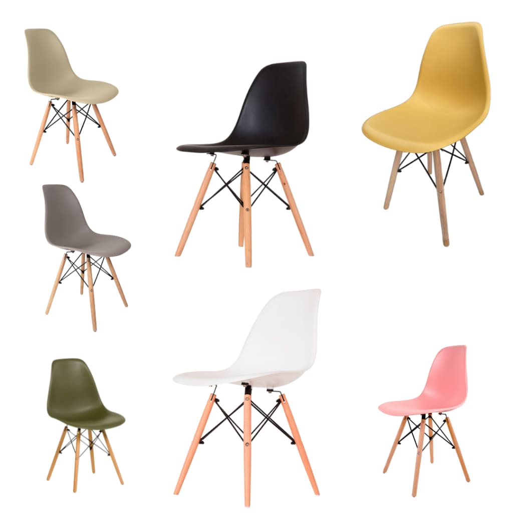 KIT com 4 Cadeiras Eames Eiffel  Modelo Original- Varias Cores