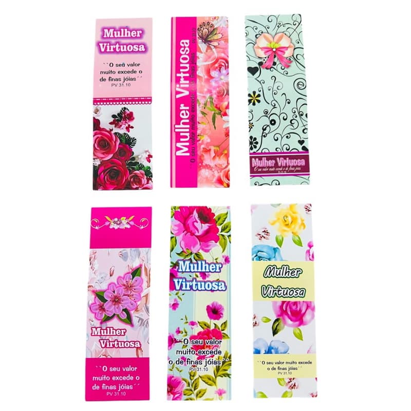 60 marca pagina  mãe mulher virtuosa dia das mulheres 13,5 x 4