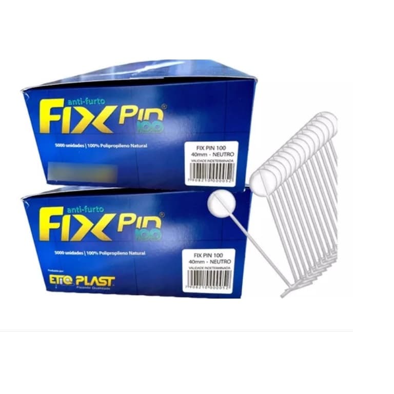 Fix Pin Antifurto Pino Tag - 10.000 Pinos - 40mm - EtiqPlast