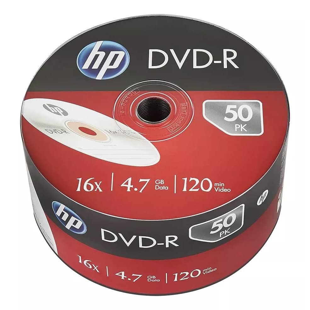 10 unidades de Mídia Virgem DVD-R Nos Envelopes HP Grava Jogo