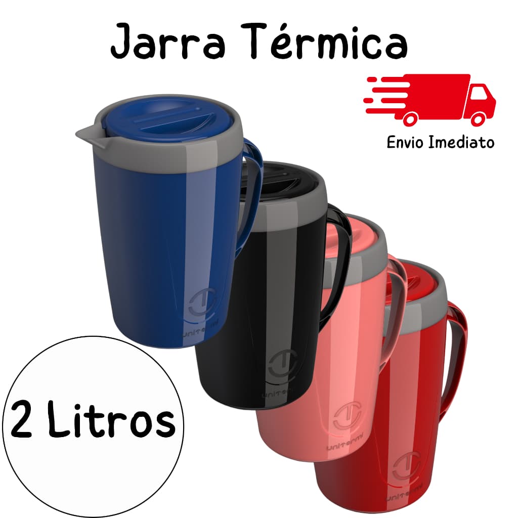 Garrafa Térmica Caribe 2 Litros Jarra Unitermi para chá café suco água tererê original