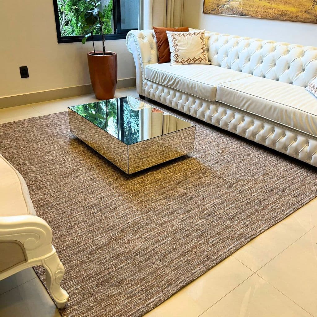 Tapete Aconchegante Lindo Para Sala Acessível Com 1,50x1,00 2,00x1,40