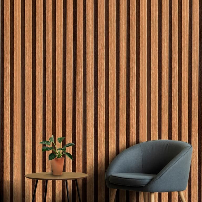 Papel de parede autoadesivo listrado marrom adequado para sala de estar e quarto
