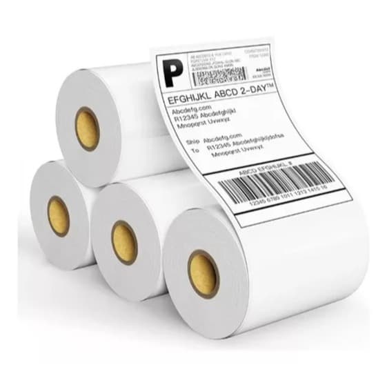 4 Rolos de Etiqueta para Impressão Térmica Zebra Elgin 15x10cm