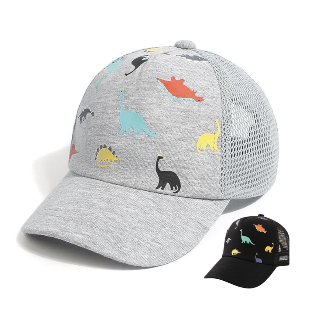 Boné infantil Menino Telinha Dinossauro Truck Estampado 02 a 05  Boné de Criança 01 a 05