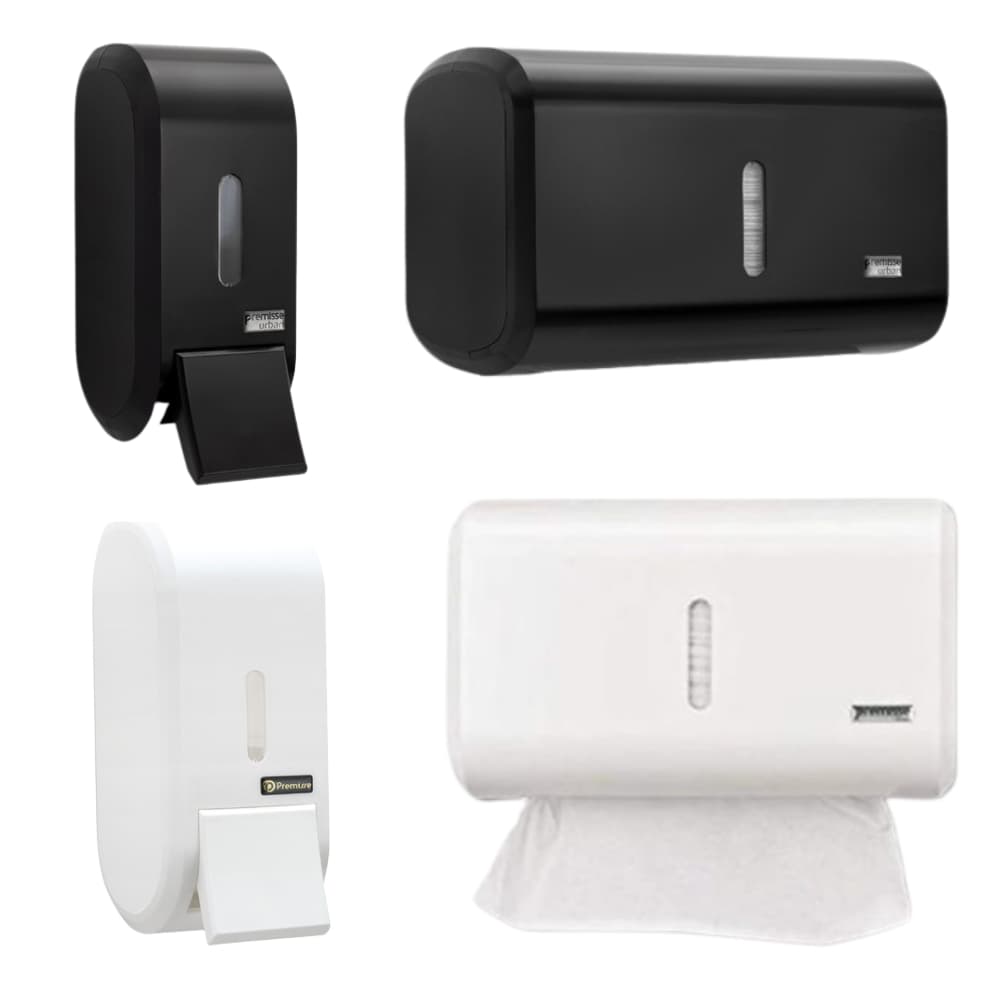 Porta Papel Toalha E Saboneteira Liquido Dispenser Banheiro