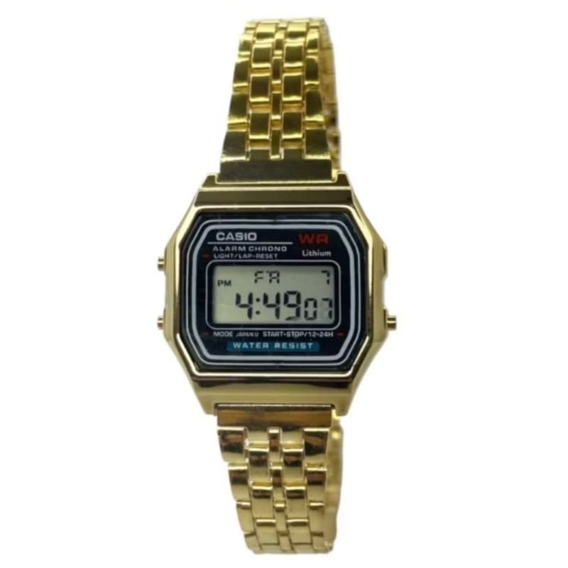 Relógio Infantil Digital Vintage retro Dourado Prata Rose