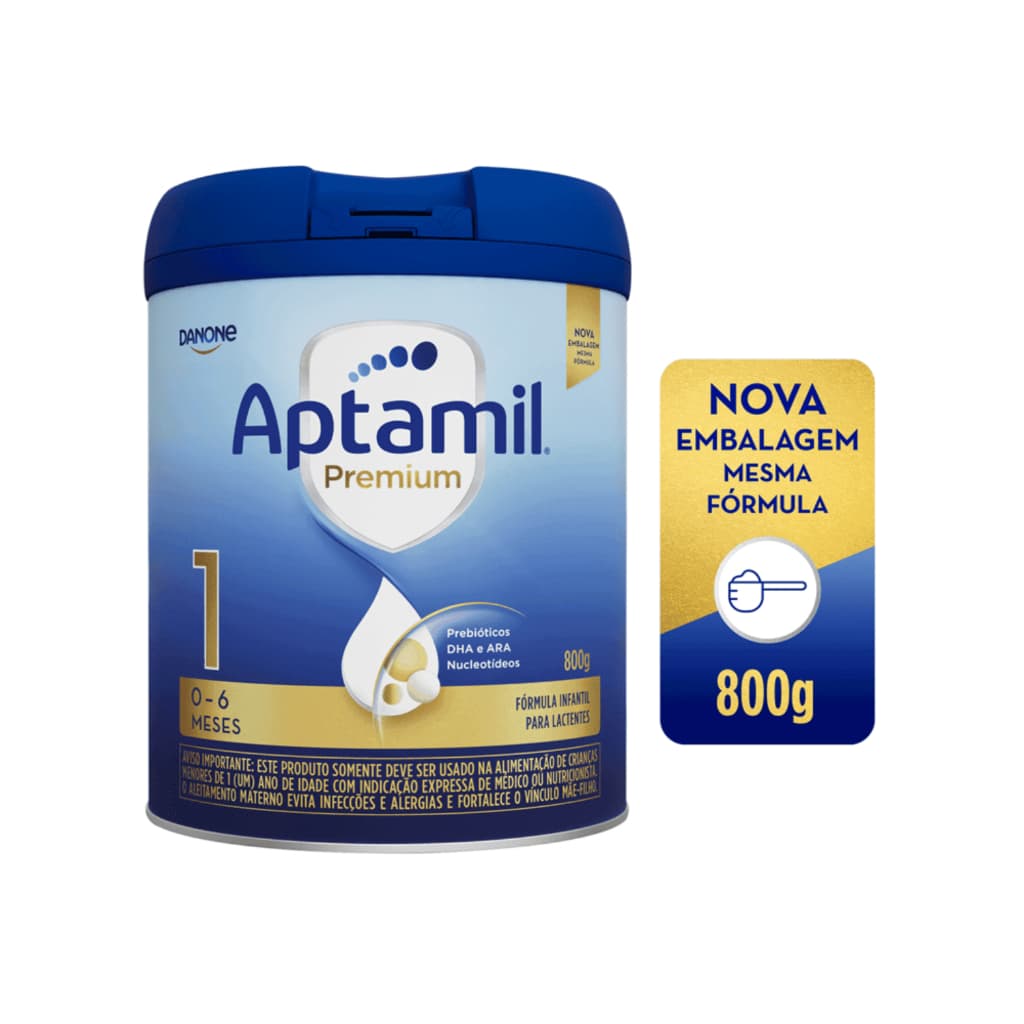 Fórmula Infantil Aptamil Premium 1 Danone 0 a 6 meses 800g