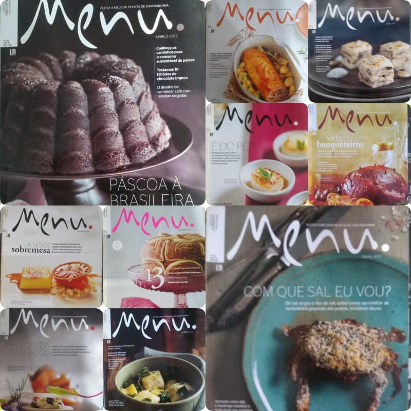 REVISTA: CULINARIA & GASTRONOMIA - MENU Ed.Tres {venda Por Unidade ou Lote]