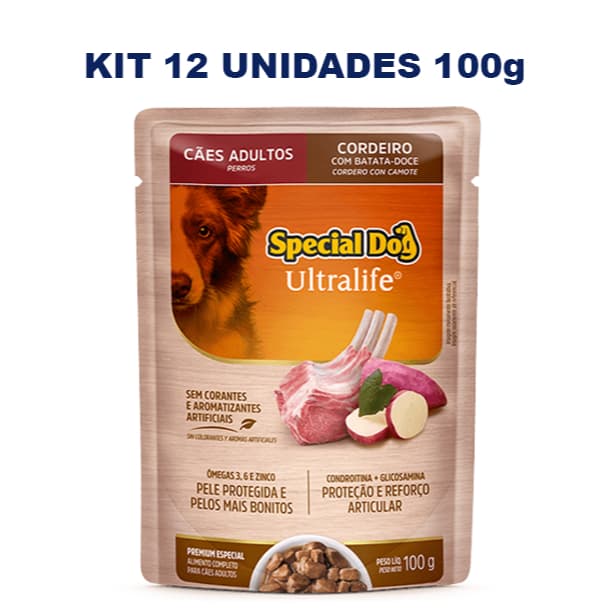 Sache Special Dog Ultralife Ração úmida para Cães Adultos Caixa com 12un