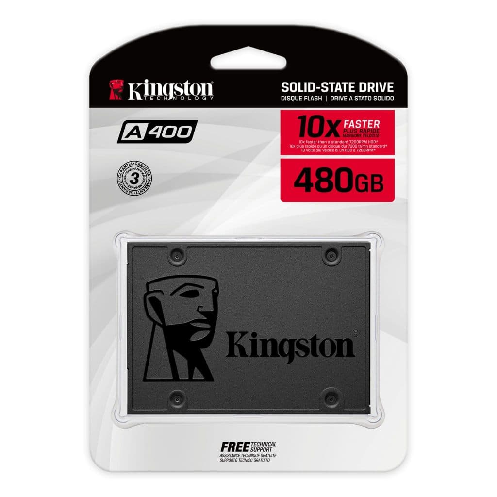 Ssd Kingston 480gb Sata Iii A400 Sa400s37/480g Preto