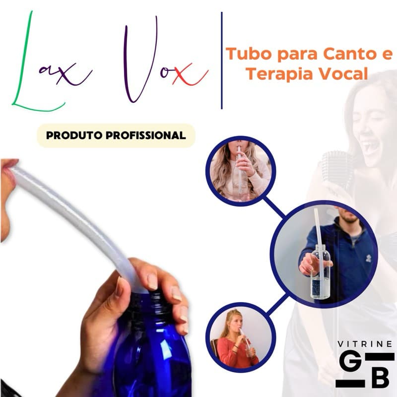 Tubo de Ressonância Lax Vox para Exercícios Vocais – Terapia da Voz e Aquecimento Vocal