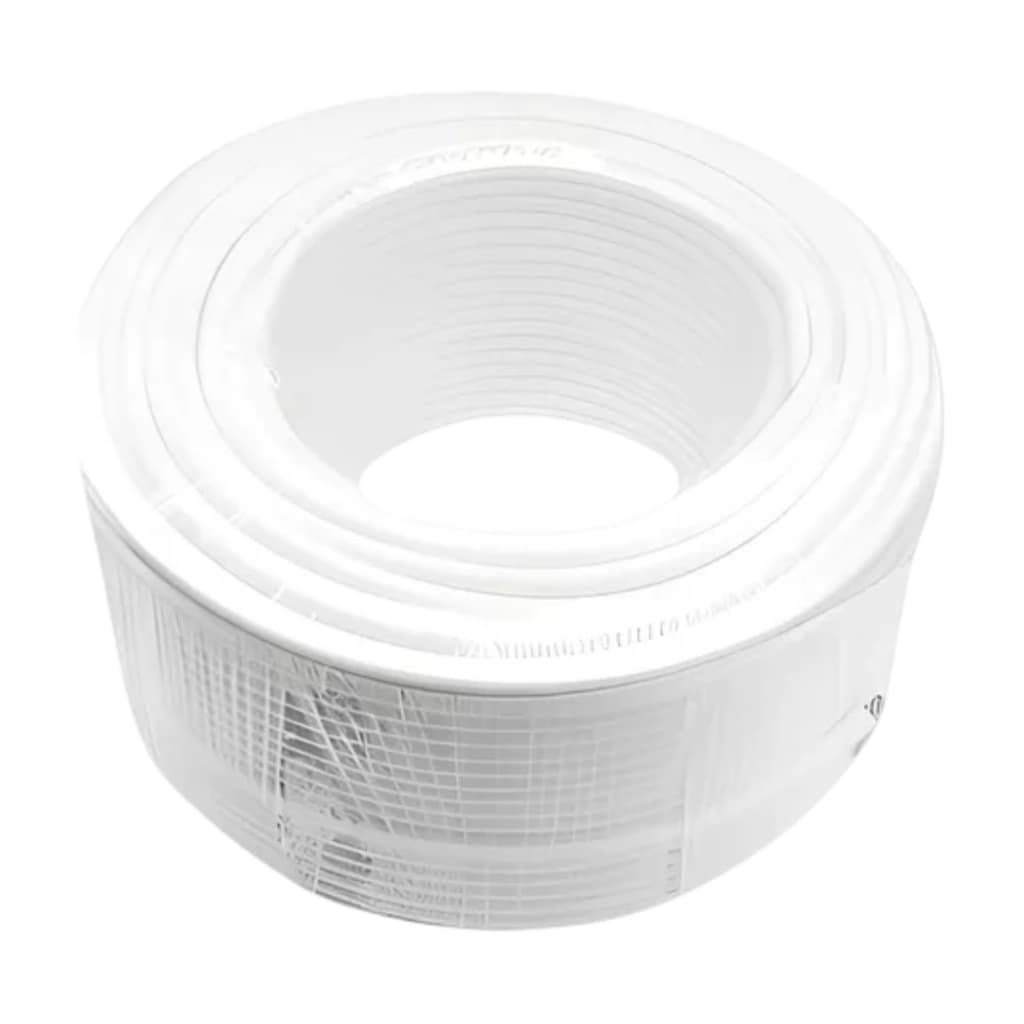 100 Metros De Mangueira Branca Rígida 1/4 Kemflo