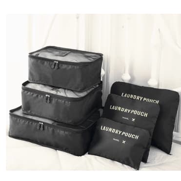 Kit Organizador de Mala Com 6 Bagagem Viagem 6 Peças