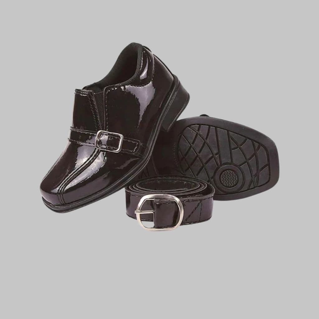 SAPATO SOCIAL INFANTIL MACULINO DE FIVELA CONFORTAVEL MENINO CRIANÇA UGUI