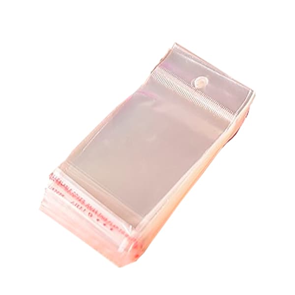 Saco Solapa Com Furo Adesivado Pendurar Auto Colante Kit 100un