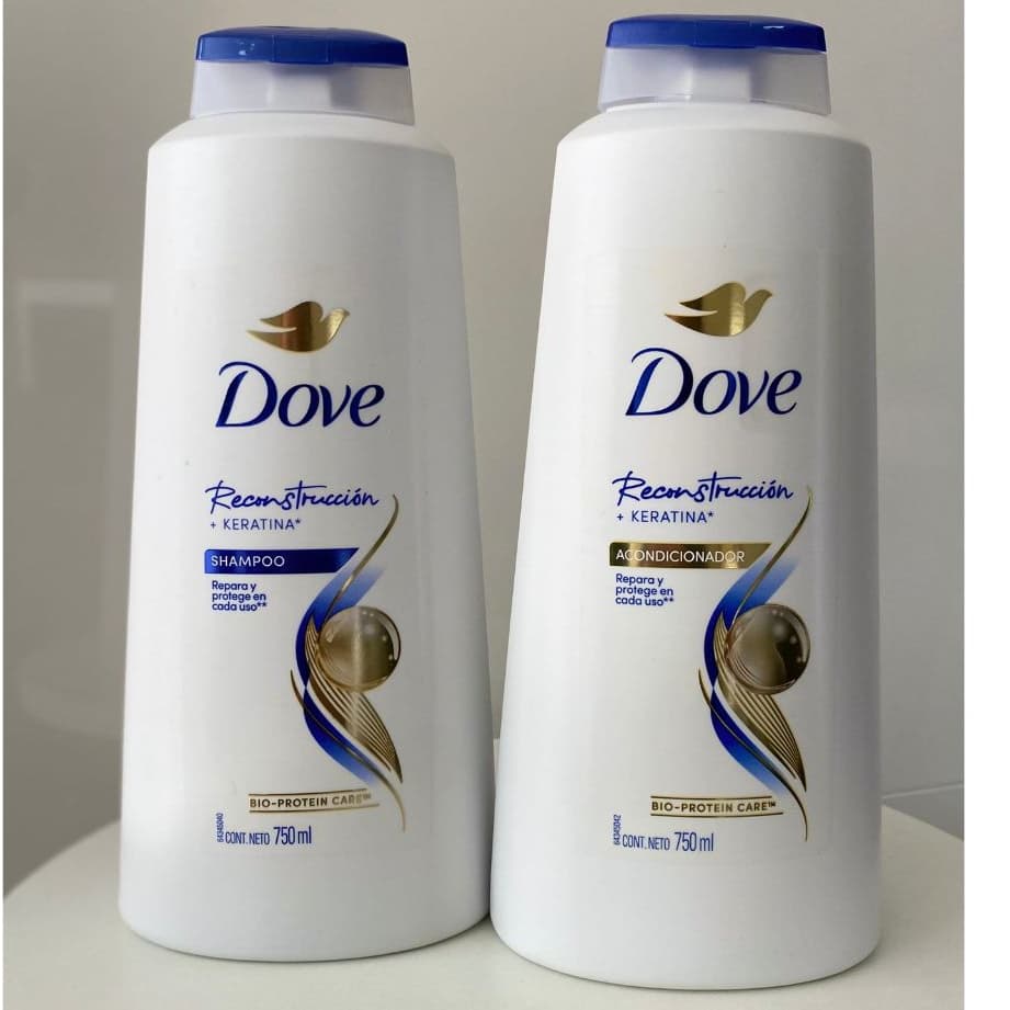 kit Shampoo e Condicionador Dove Reconstrução + Queratina 750ML