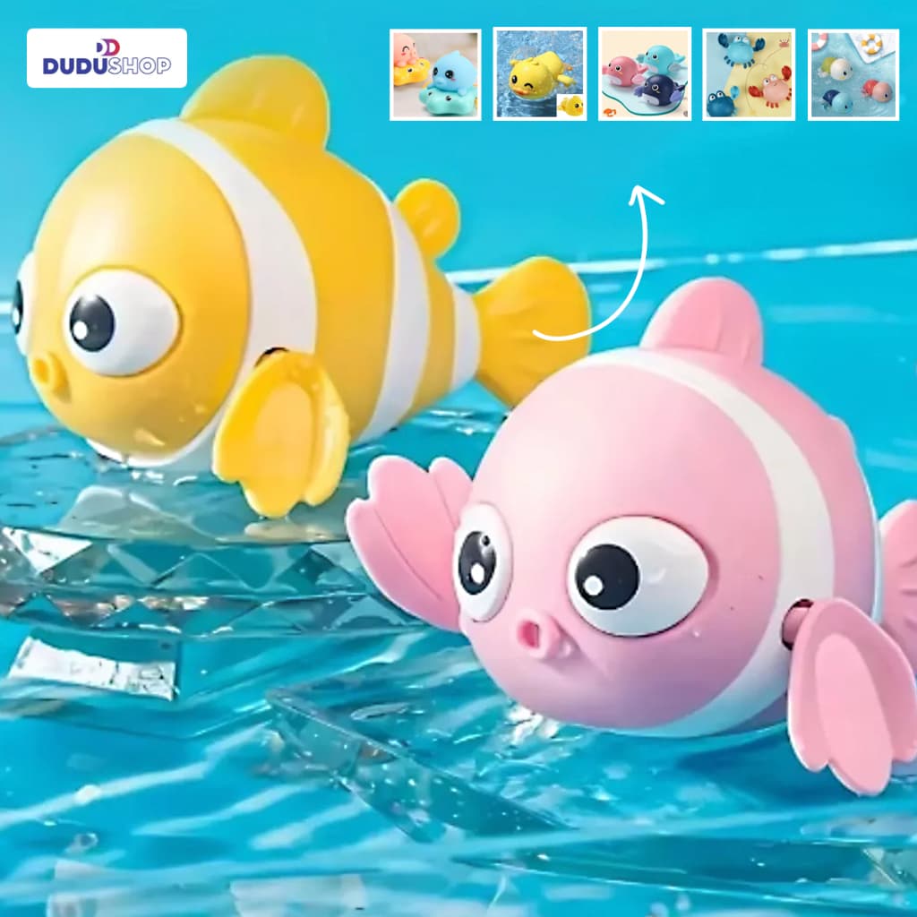 Brinquedo de Banho Tartaruguinha A Corda Que Nada Sozinha Água Banheira E Piscina Bebê