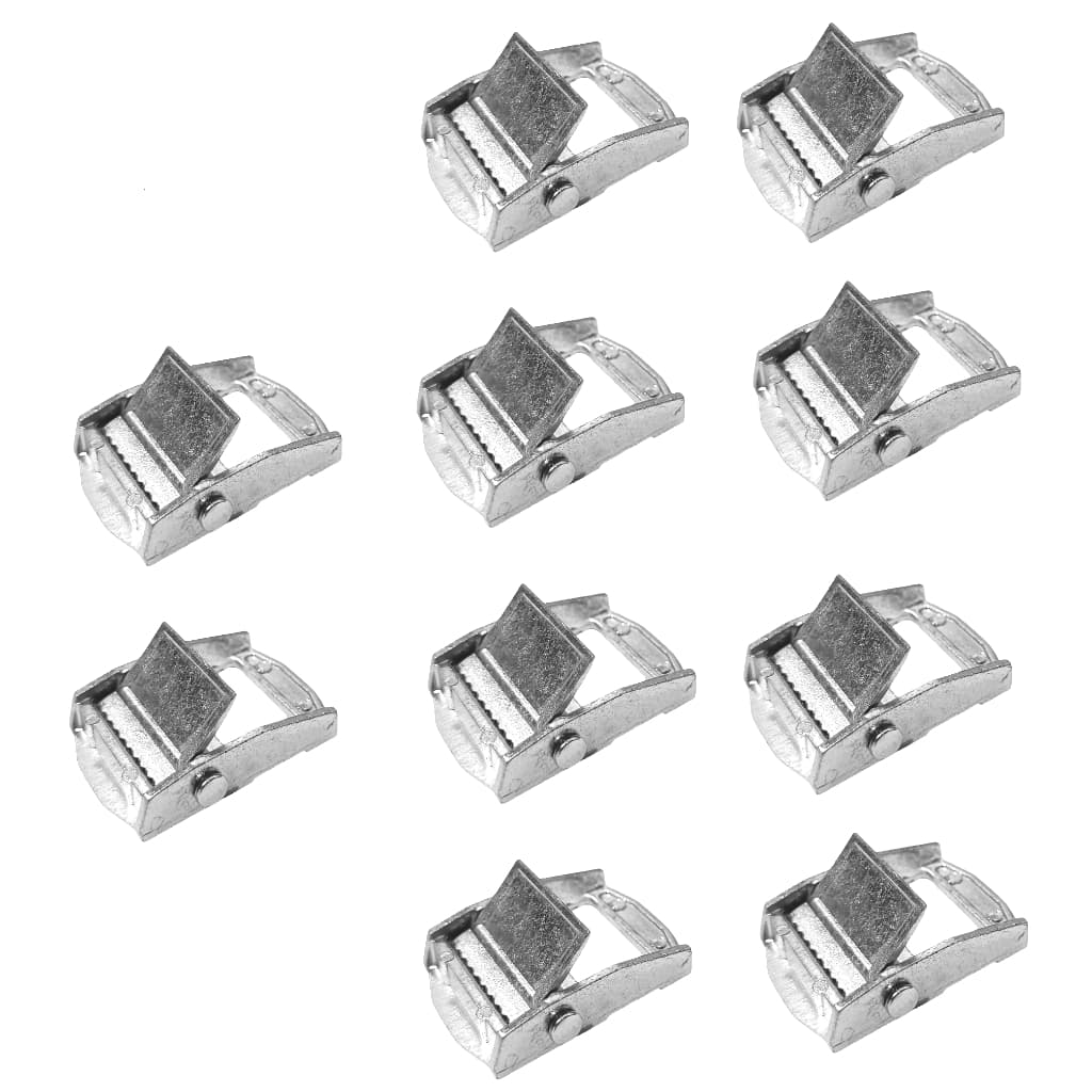 10 Presilhas para fita de carga 25mm Amarração Rack Surf Caiaque