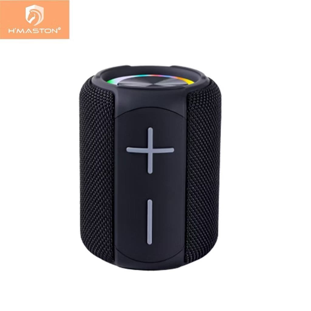 H'maston TN07 Caixa De Som Bluetooth Super Grave Original Com Led Rgb Ipx6 A Prova D'água