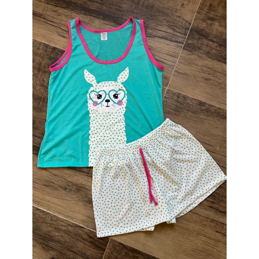 Baby Dool Short Doll Infantil Juvenil Feminino Algodão Curto Roupa De Dormir Conjunto de Dormir