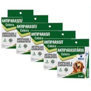 Kit Coleiras Antiparasitária Dug's Antipulgas E Carrapatos Dug's - Para Cães