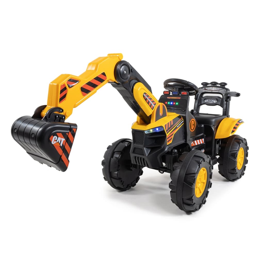 Escavadeira Elétrica Infantil Com Luzes e Som Suporta 40Kg Carro Elétrico Infantil Conect Brinq