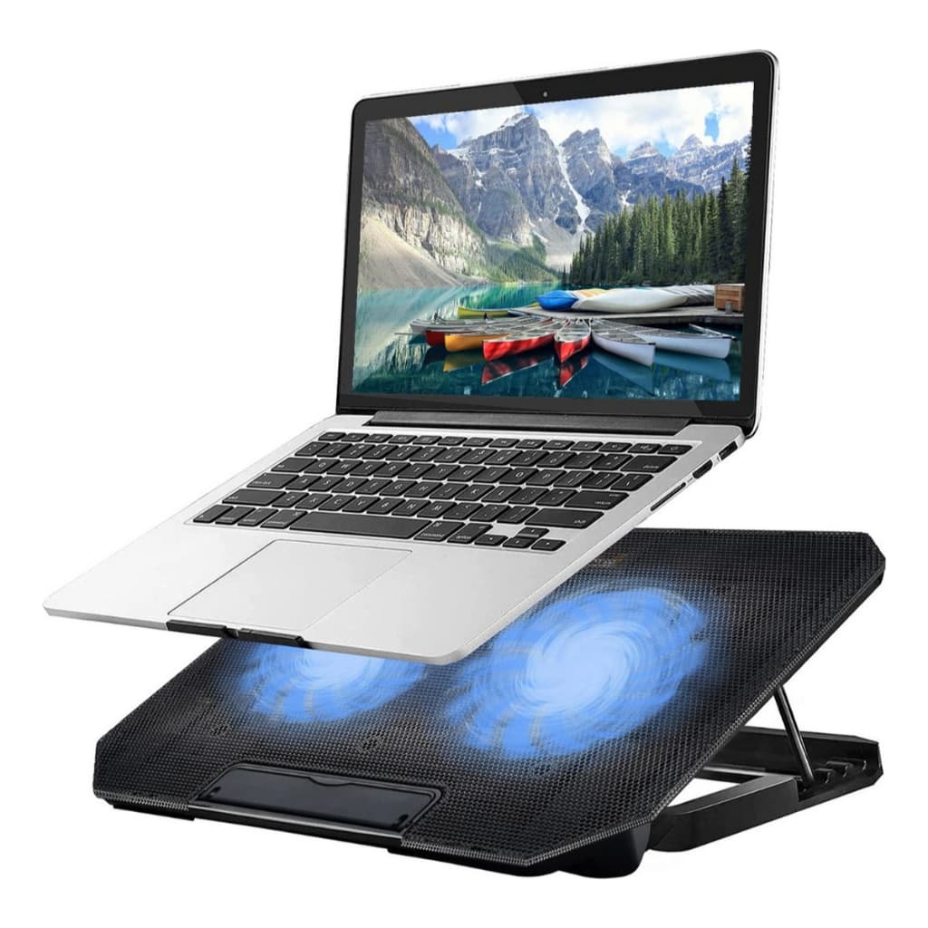 Suporte Para Notebook Base Ajustável Led Refrigerada Ventilação Silenciosa