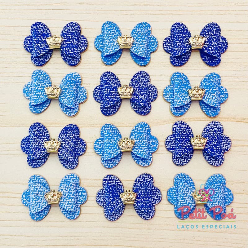 ADESIVO PET LAÇO JEANS - BANHO E TOSA (12 UNIDADES)