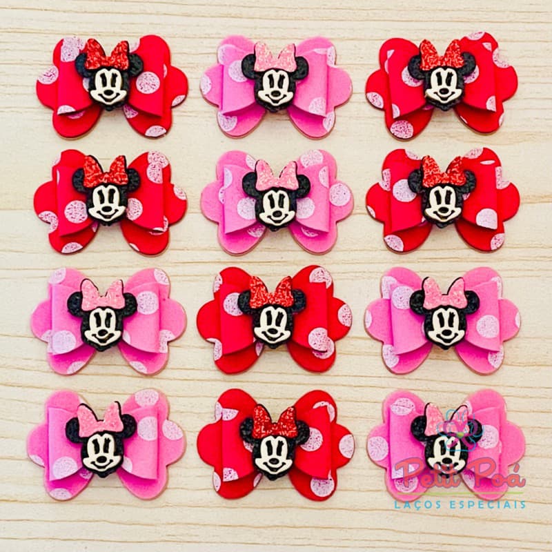 ADESIVO PET LAÇO RATINHA POÁ - BANHO E TOSA (12 UNIDADES)