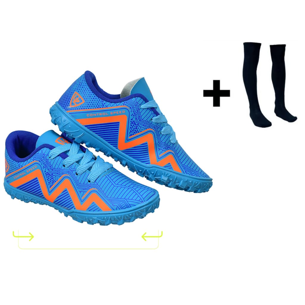 Chuteira Society Sintética 1000 Infantil + Meião