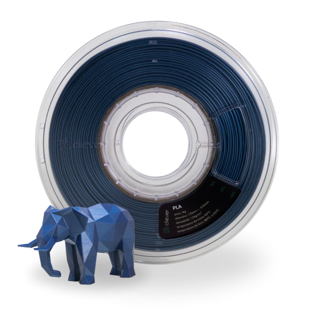 PLA Azul Metalizado Premium | 1,75mm | 1 Kg | Cliever