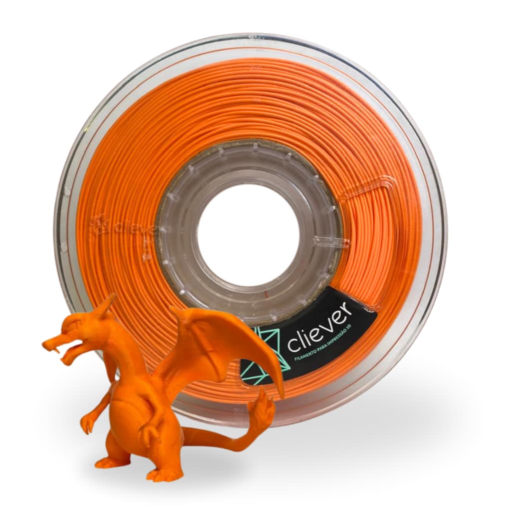 PLA Laranja Premium | 1,75mm | 1 Kg | Cliever