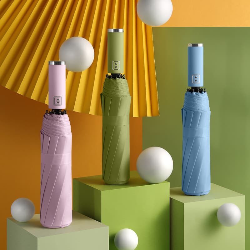 Guarda-chuva guarda-chuva dobrável totalmente automático protetor solar guarda-chuva guarda-sol