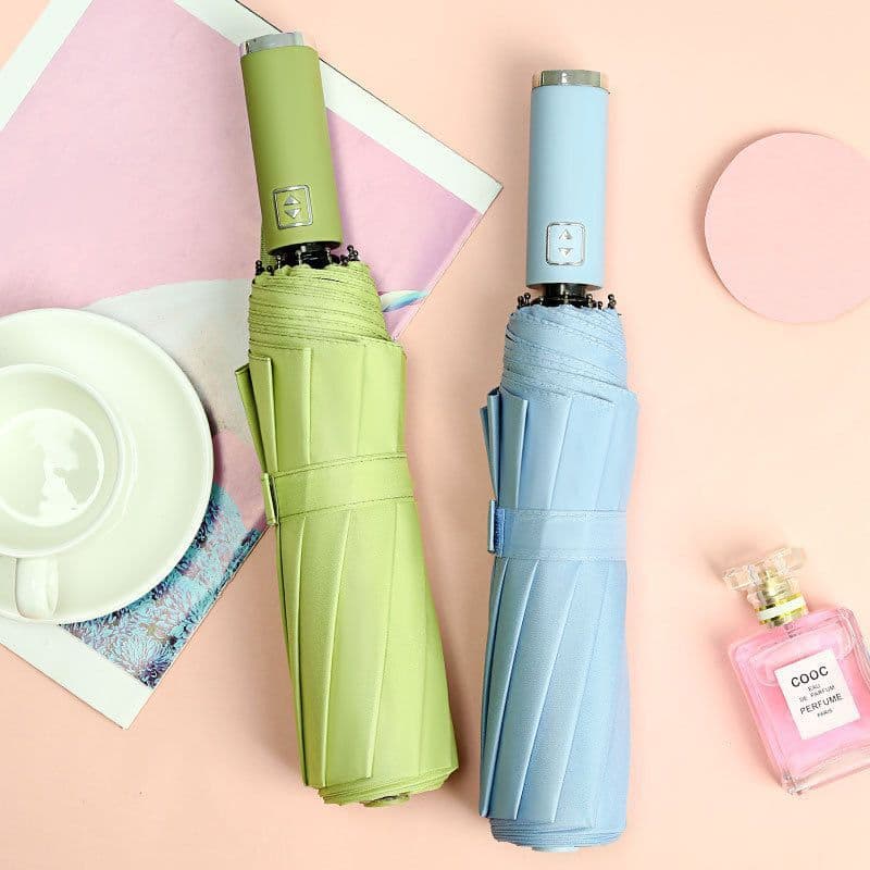 Kit 1/2 Guarda Chuva Automático Sombrinha Grande Proteção Solar UV Reforçado Dobrável 10/8 varetas Envio Imediato