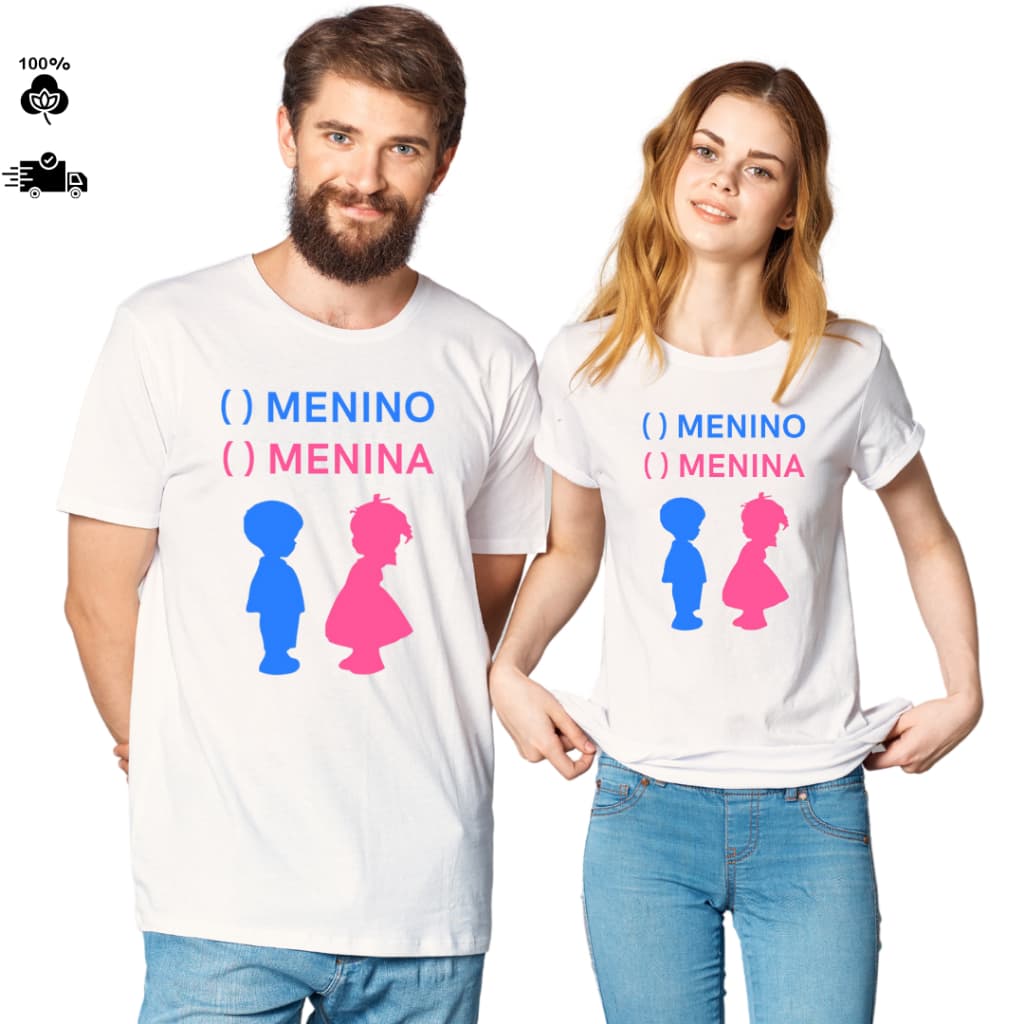Camiseta Camisa Masculina Feminina Chá Revelação Blusa 100% Algodão Premium
