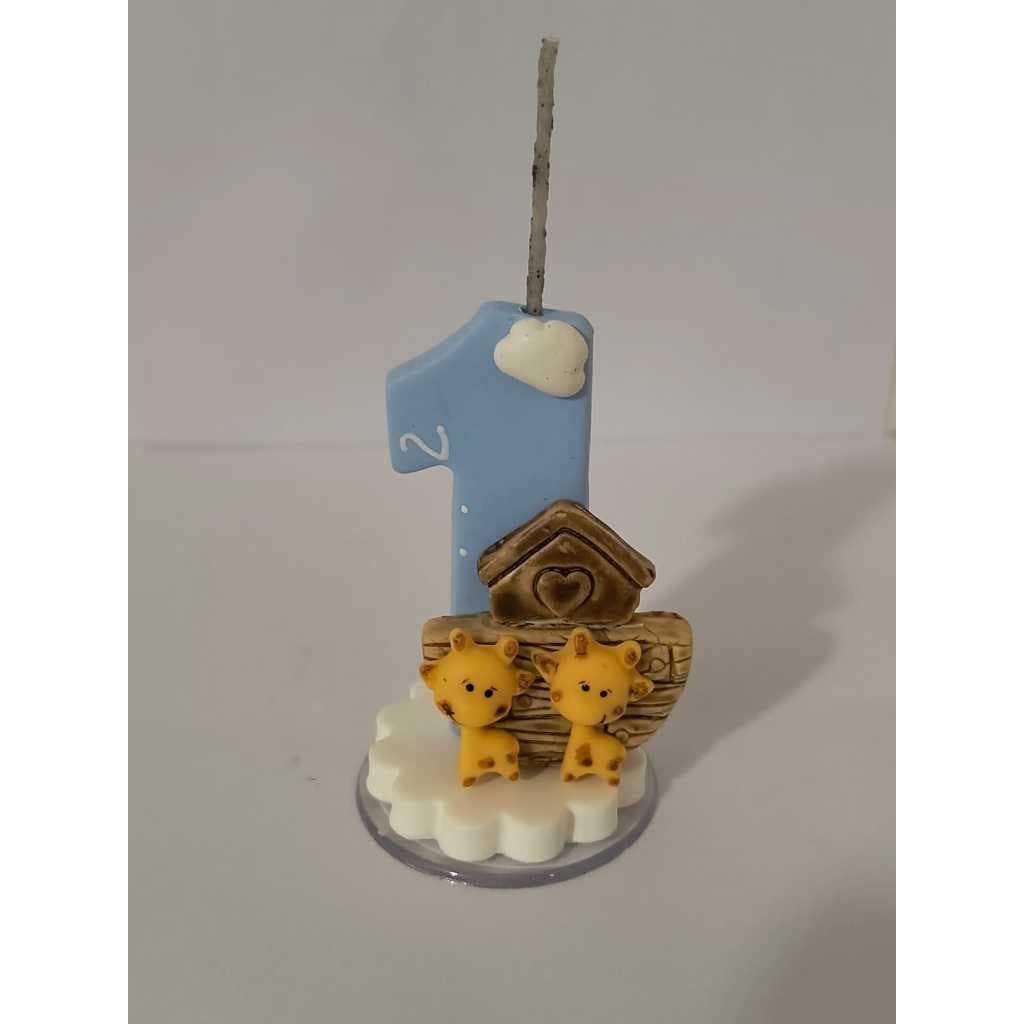 Vela Arca de Noé – Um Toque Encantado e Divertido para Seu Bolo!