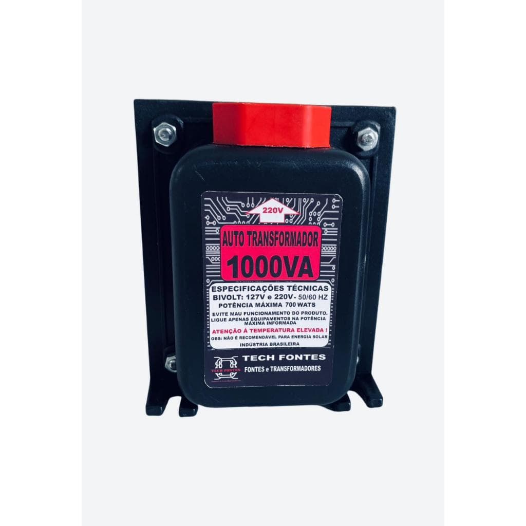 Auto Transformador 1000va Bivolt 110-220/220-110 - Com  NFe -Tech Fontes