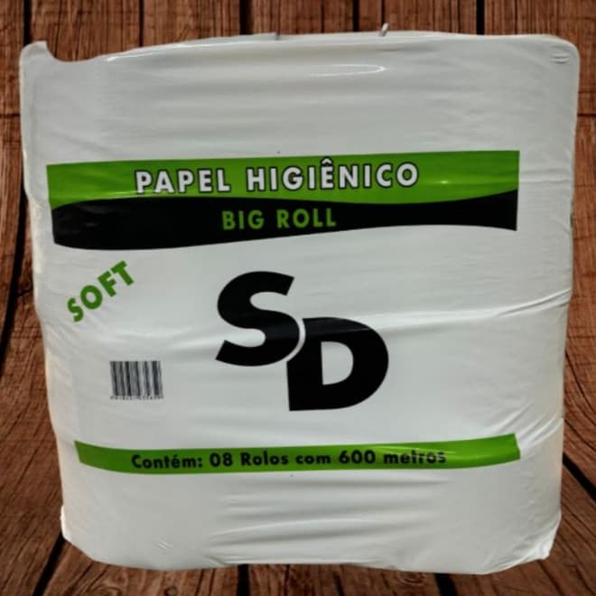 PAPEL HIGIENICO INSTITUCIONAL BIG ROLL SOFT SD COM 08 ROLOS