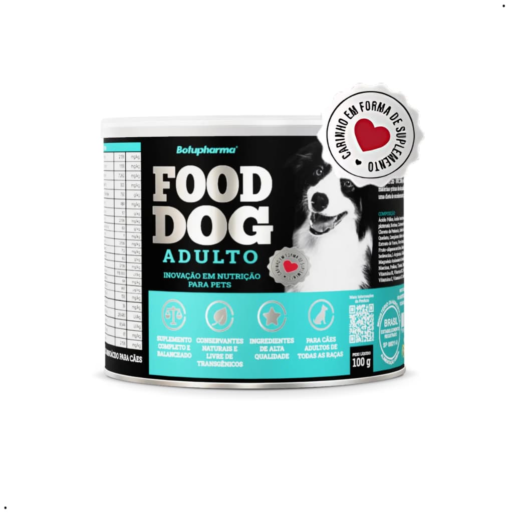 Food Dog Adulto Manutenção Suplemento Botupharma 100g