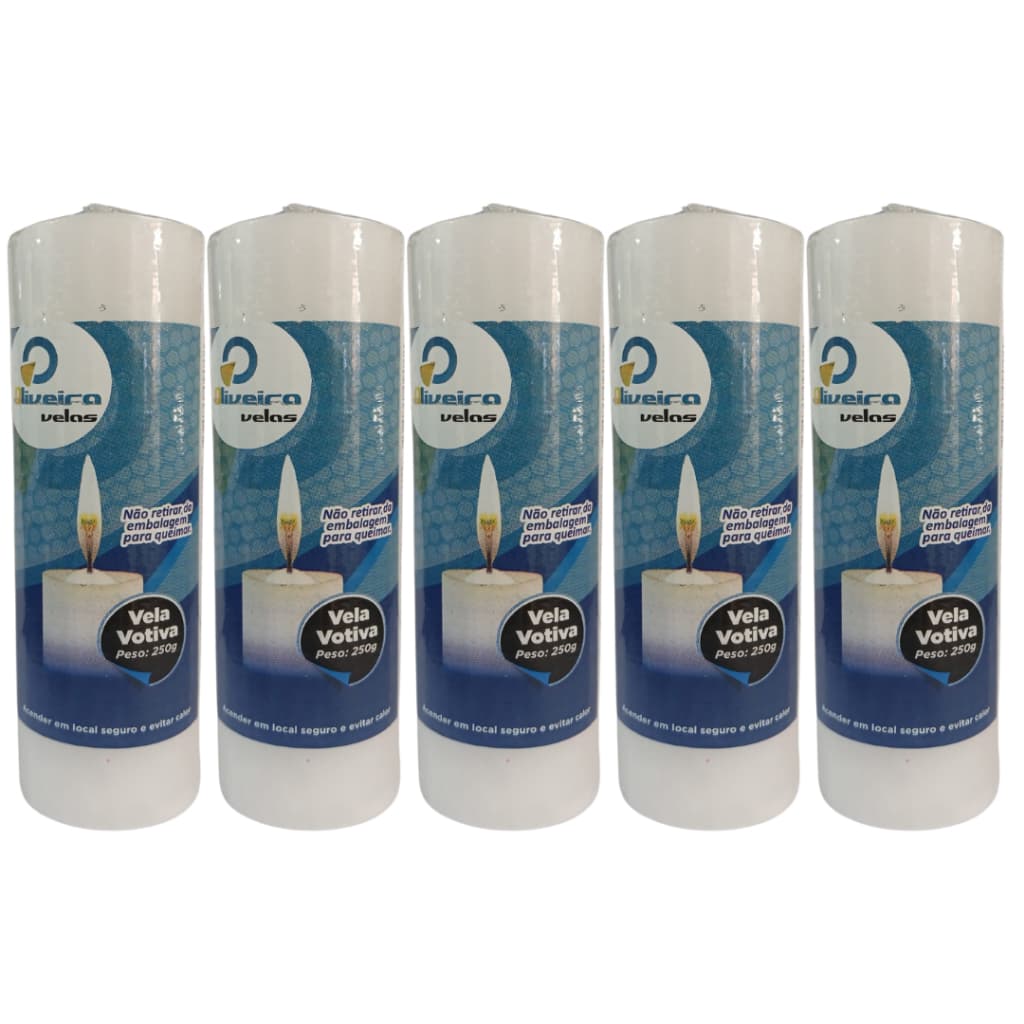 20 Velas De 7 dias ( votiva ) 100% Parafina Pura com 250 gr