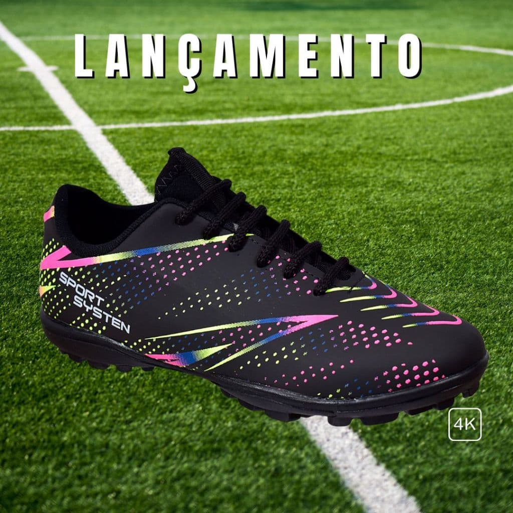 Chuteira de Society Adulto Futebol Quadra Grama Sintética