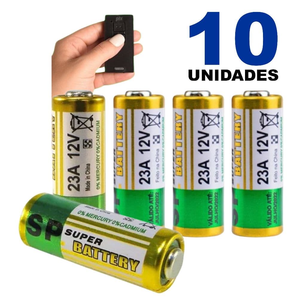 Bateria Pilha Para Controle de Portão Alarme 12v Alcalina com 10 , 1 , 3 ou 5 peças